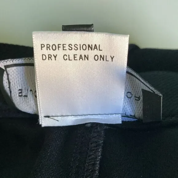 St. John Sport Women Size 10 Black Straight Leg Equestrian Patch Flat Front Pant - Picture 9 of 14